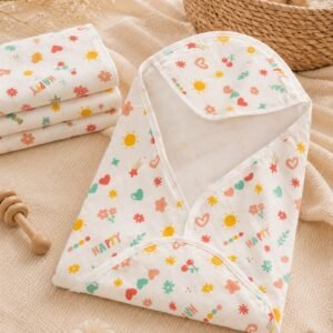 Hooded Muslin Baby Towel
