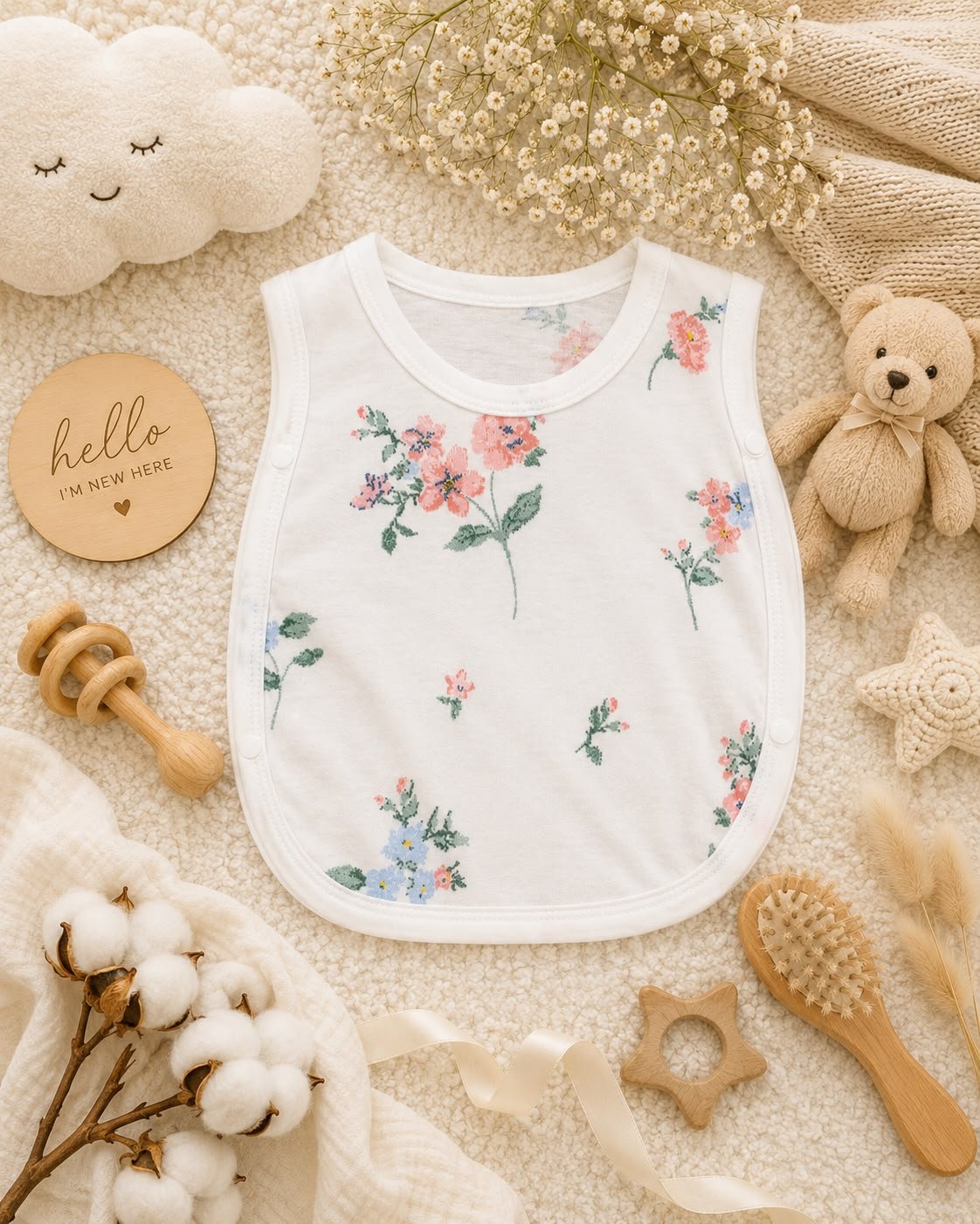 Newborn Side Button Onesie