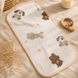 Crinkled Muslin Burp Cloth