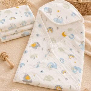 Hooded Muslin Baby Towel
