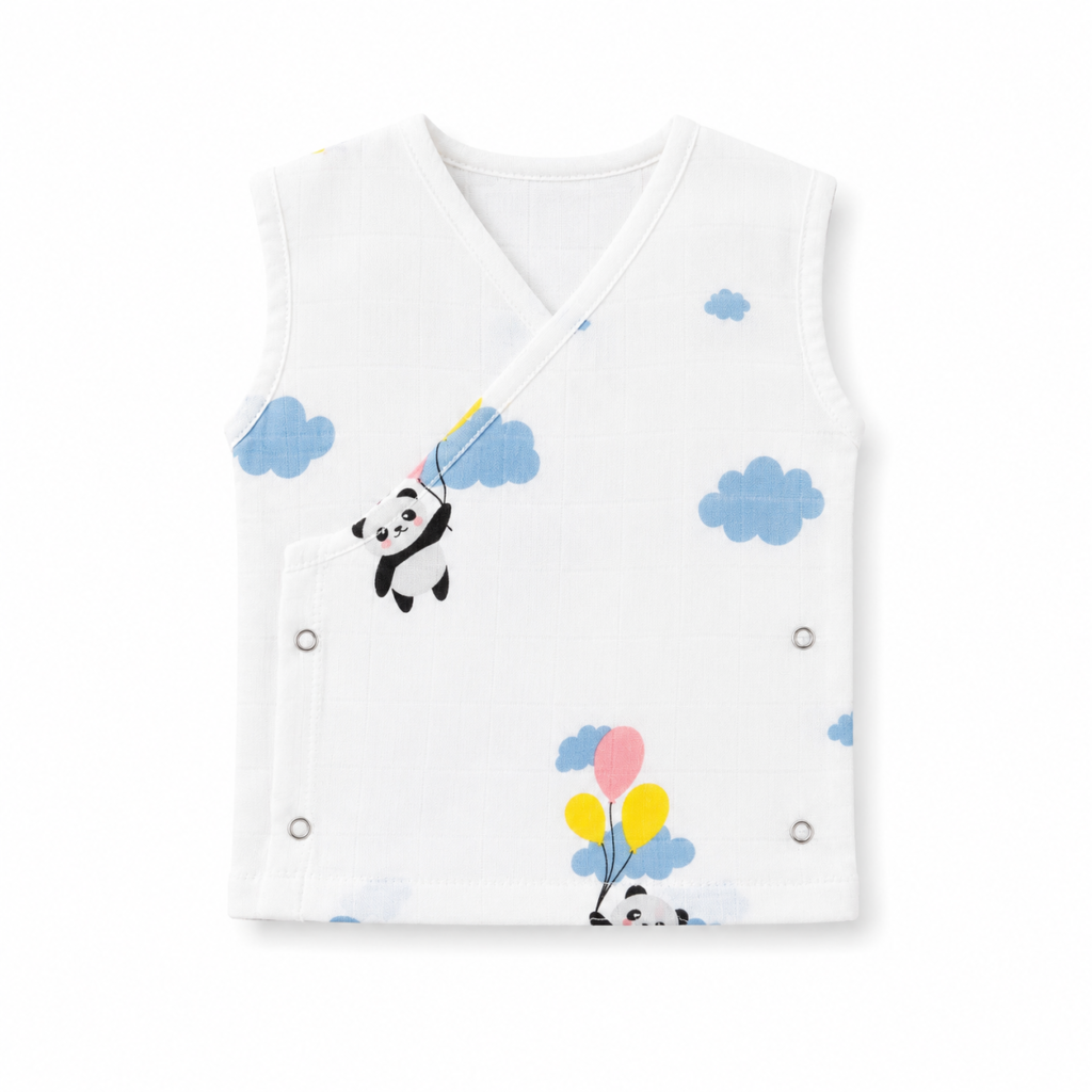 Panda Dreams Side Button Cotton Jabla 🐼☁️