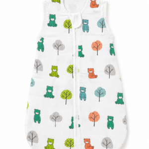 Teddy Trails Muslin Baby Sleeping Bag 🧸