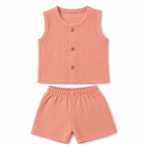 Blush Bloom Cotton Wooden Button Set 🌸