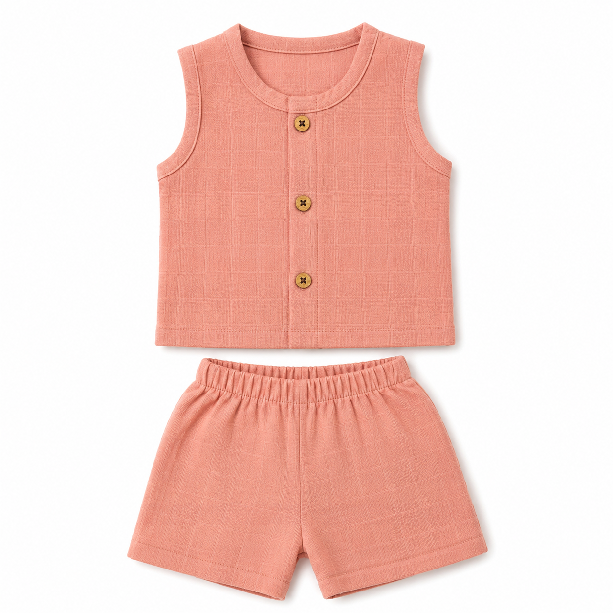 Blush Bloom Cotton Wooden Button Set 🌸