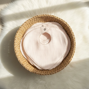 Blush Bloom Muslin Bib