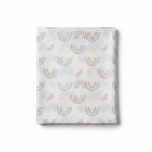 Rainbow Wishes Cotton Cradle Cloth