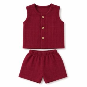 Berry Blush Cotton Wooden Button Set ❤️