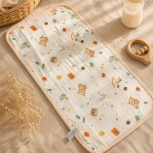 Crinkled Muslin Burp Cloth