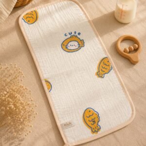 Crinkled Muslin Burp Cloth