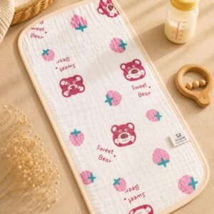 Crinkled Muslin Burp Cloth