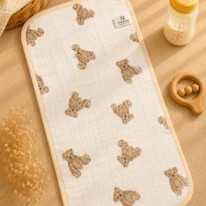 Crinkled Muslin Burp Cloth