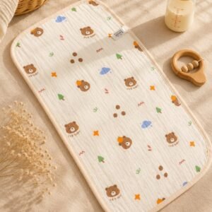 Crinkled Muslin Burp Cloth