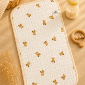 Crinkled Muslin Burp Cloth