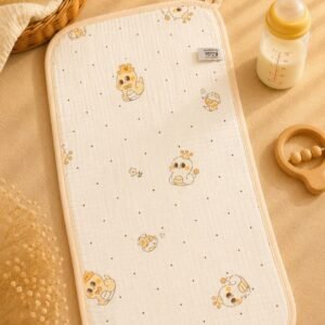 Crinkled Muslin Burp Cloth
