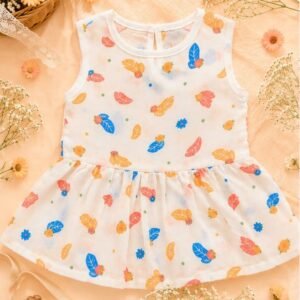 Muslin Button-Back Baby Frock