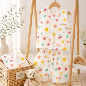 Muslin Co-Ord Set (3–6 Months)