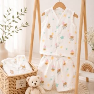 Muslin Co-Ord Set (3–6 Months)