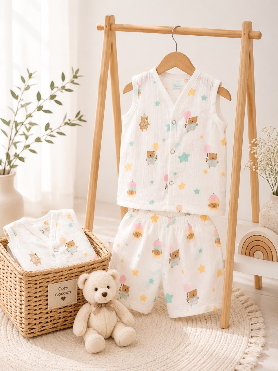 Muslin Co-Ord Set (3–6 Months)